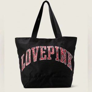 Victoria’s Secret Pink Overnight Love Pink Tartan Tote